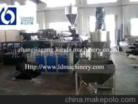 供應(yīng)1000kg/h 塑料雙階造粒機及廢塑料回收造粒機組